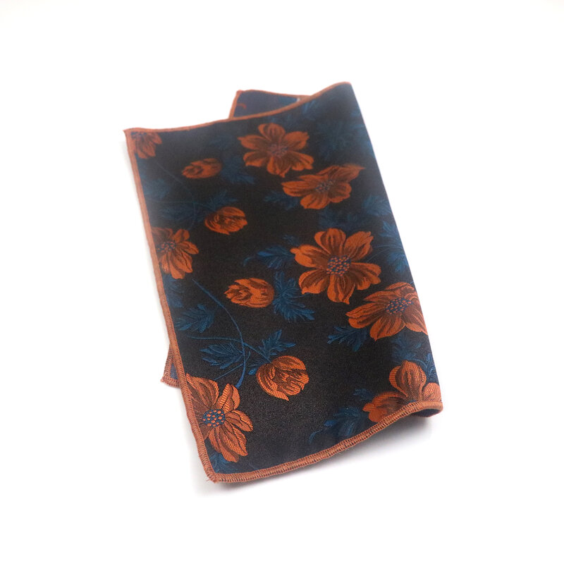 24*24cm novidade masculino bolso quadrado floral pena poliéster marinha borboleta lazer negócio uso diário cravat festa de casamento conjunto