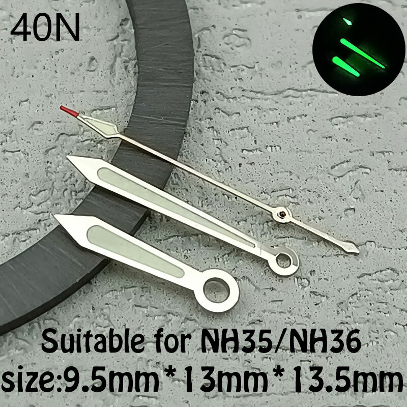 NH35 Hands  Watch Hands Pointer for NH36 NH35 4R35 4R36 Movement Green Luminous SKX007 Watch Replace Part assemble accessories