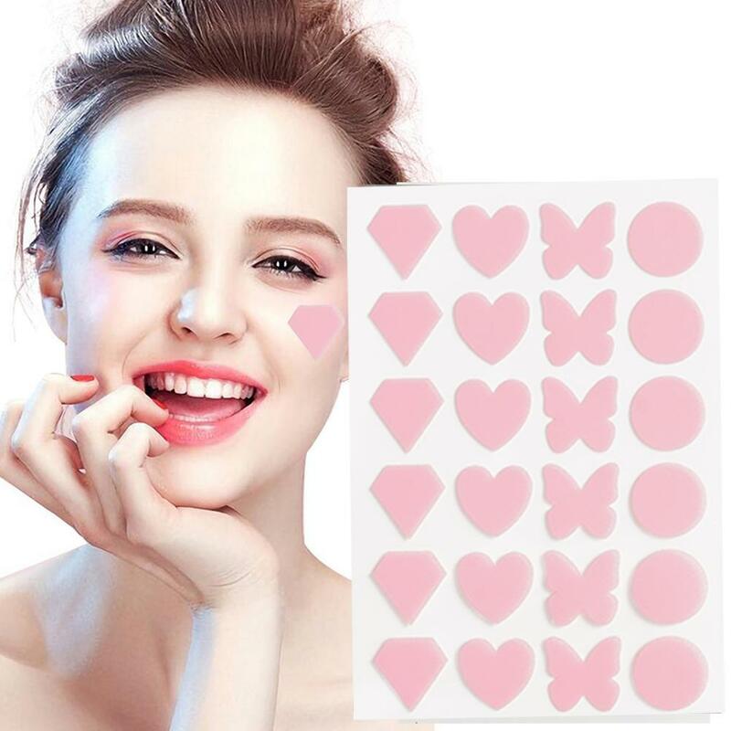 24pcs Face Skin Care Acne Pimple Patch 2 Sizes Invisible Professional Healing Absorbing Spot Sticker Covering for Men Women