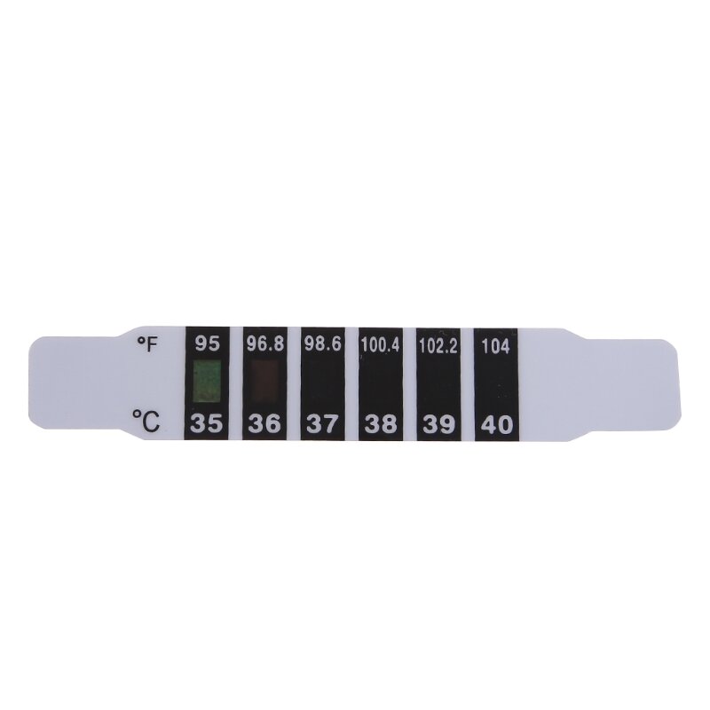 Lire les bandes thermomètre bande thermomètre fièvre réutilisable pour les tout-petits vérification