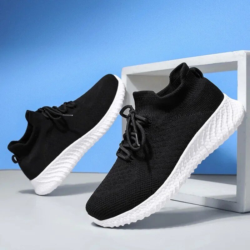 Men's Running Shoes Sneaker Men's Summer Black Shock-Absorbing Tenis Casual Running Shoes Shoes