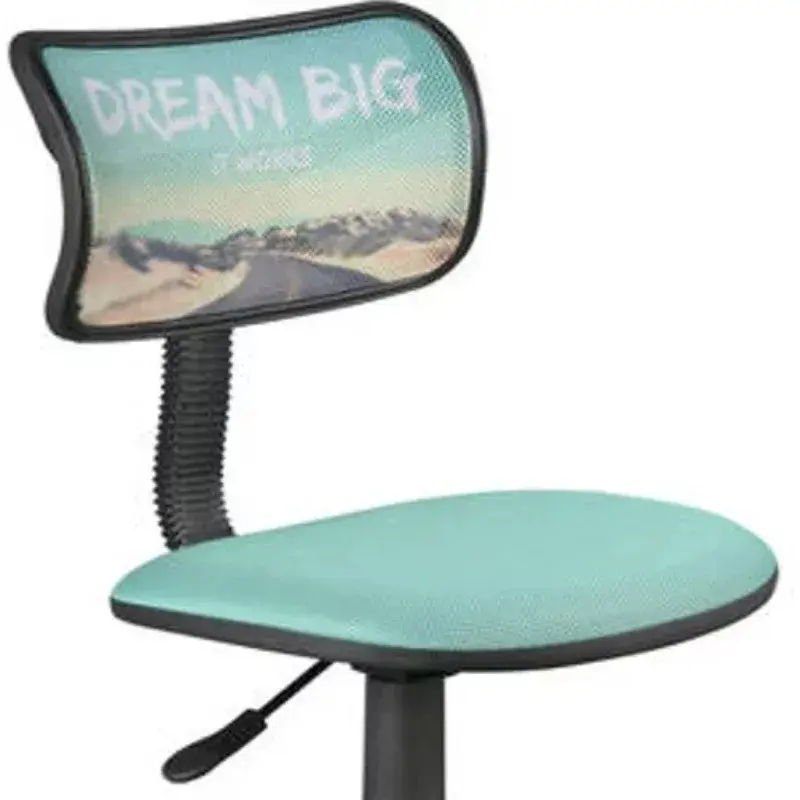 Krzesło biurowe z regulowaną wysokością i obrotem, pojemność 225 funtów, z niebieskim nadrukiem