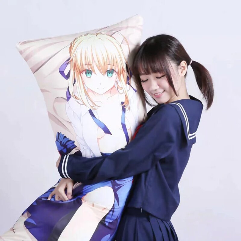 Dakimakura Anime Ayaka Kamisato Double-sided Pillow Cover Print Life-size body pillows cover Adult pillowcase 2024