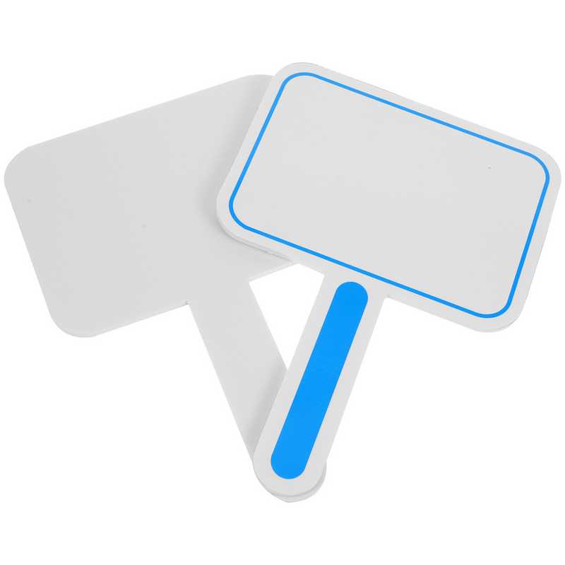 Handheld Whiteboard Padding Pás De Lado Único, Handheld Prática De Matemática, Pá De Votação Em Branco