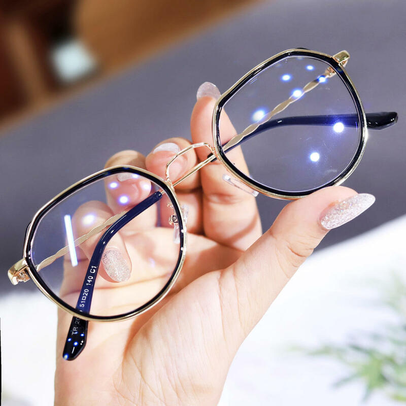 1 قطعة النظارات مربع شفافة الكمبيوتر نظارات إطار النساء الرجال مكافحة الضوء الأزرق حجب النظارات البصرية مشهد النظارات