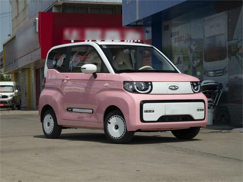 Chery mini ice qq cream 100 km/h max geschwindigkeit elektroauto neue mini ev vierrad elektrische energie fahrzeuge erwachsene automobil