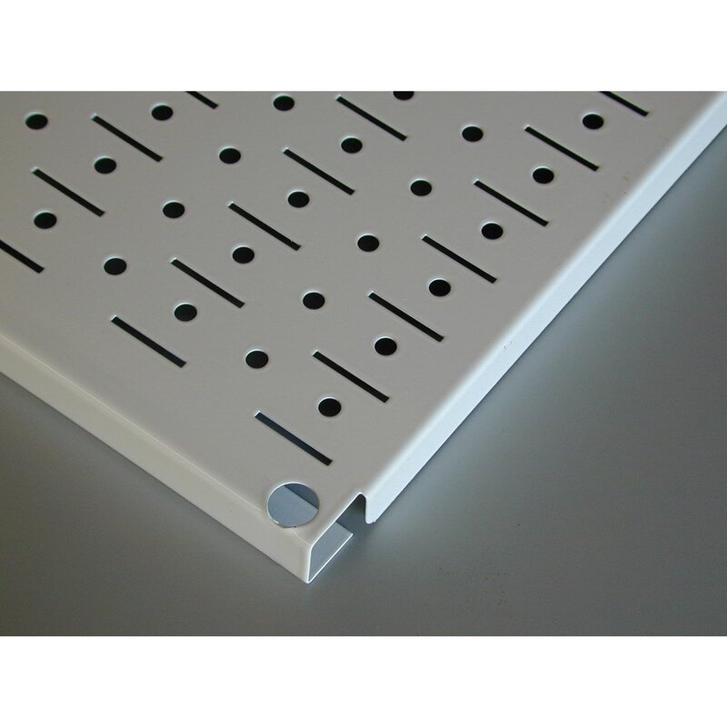 Metal Pegboard Storage Kit com White Toolbox, Wall Control Organizer, Standard Tool, Branco Acessórios, 4 pés