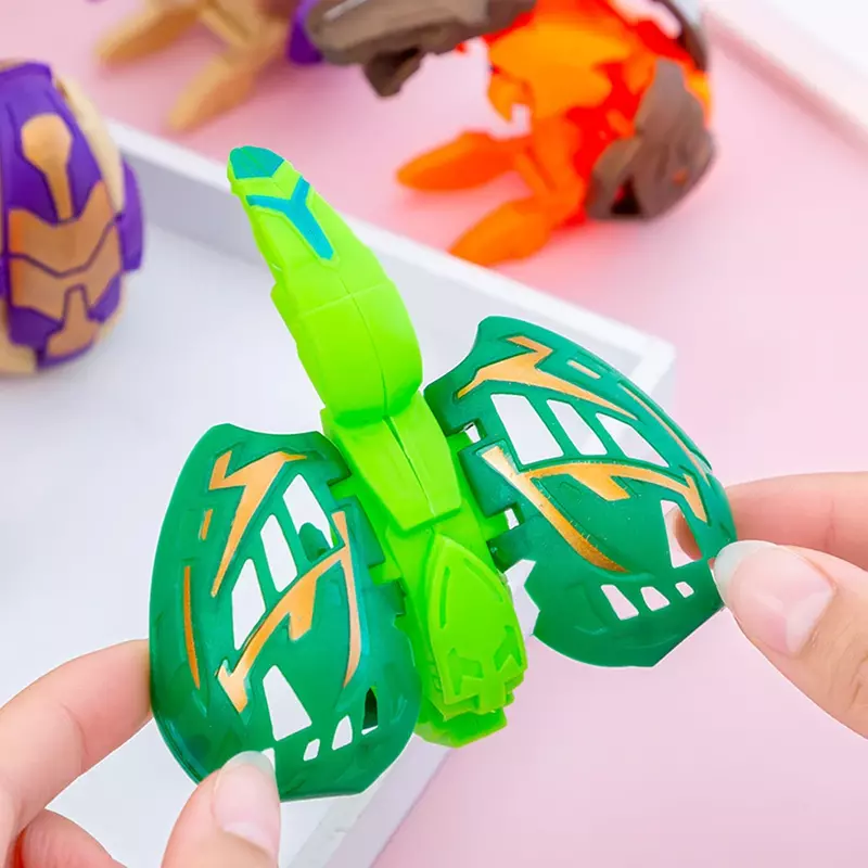 Huevos de dinosaurio deformados para niños, paquete de regalo de recuerdo de fiesta de cumpleaños, juguete de carnaval, juguetes de fiesta de Navidad, 3 piezas