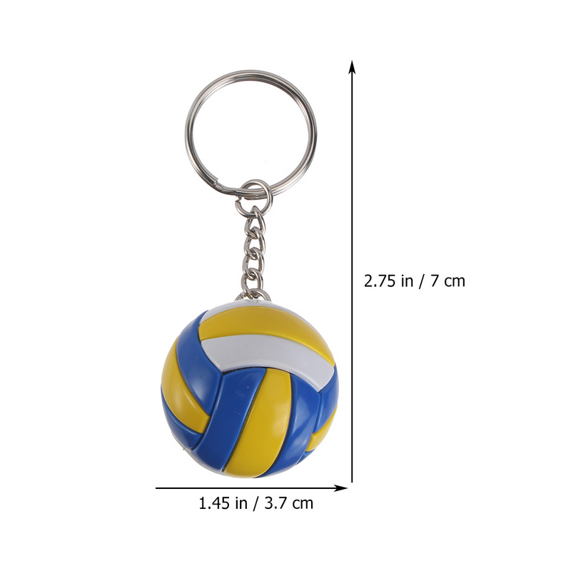 Simulation Volleyball Key Chain Pendants Volleyball Sports Souvenir Beach Ball Sport for Players Men Women Key Chain Gift