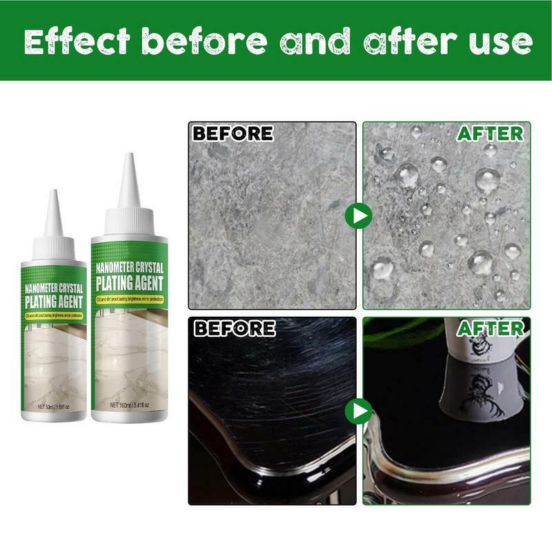 Nano Crystal Plating Agent Waterproof Coating of Stone Nanocrystals Granite Cleaner and Polish Touch Up Tile Filler for Bathroom