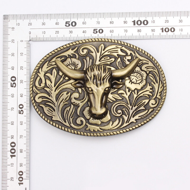 Cheapify Dropshipping Plus Oval Cow Head 3D European Patterns Luxury Designer 40mm Buckle Belt For Men High Quanlity