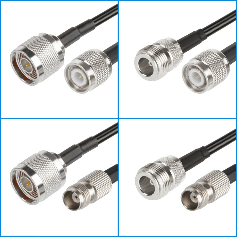 RG58 Coaxial Cable TNC male to N Male Female connector Pigtail Coax cable TNC to N to TNC male cable line 0.2M-30M