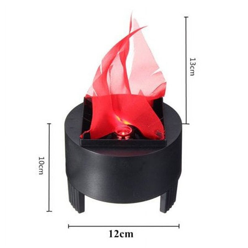 3d Led Fake Flame Effect Lamp Torch Light Fire Centerpiece With Pot Bowl For Christmas Prop Party American Standard Plug