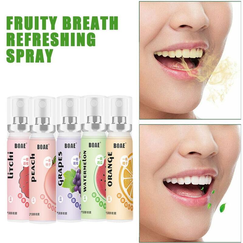 20ML/22ML deodorante per l'alito Spray limone uva aroma di menta artefatto femminile maschio portatile respiro baciare bocca Spray pulizia Spray