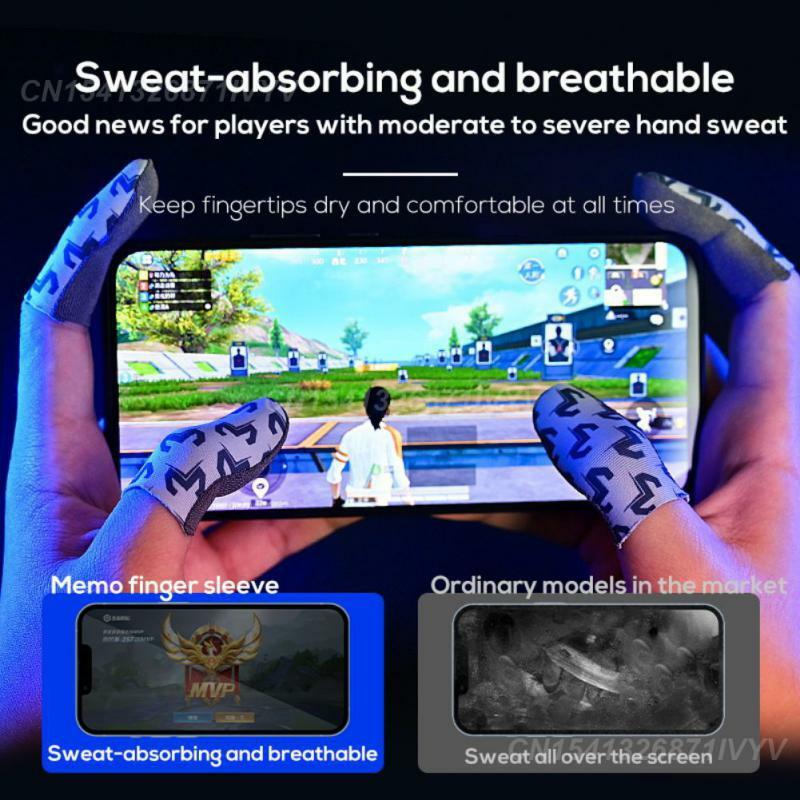 1/2/3PAIRS Pairs Finger Sleeves Gaming Thumb Gloves Breathable Game Fingertip Gloves Game Accessories 1 Pair Finger Sleeves