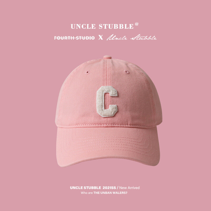 Pink hat,Korean East Gate,girl heart,beret,pink baseball cap,sunscreen,fisherman hat,girl