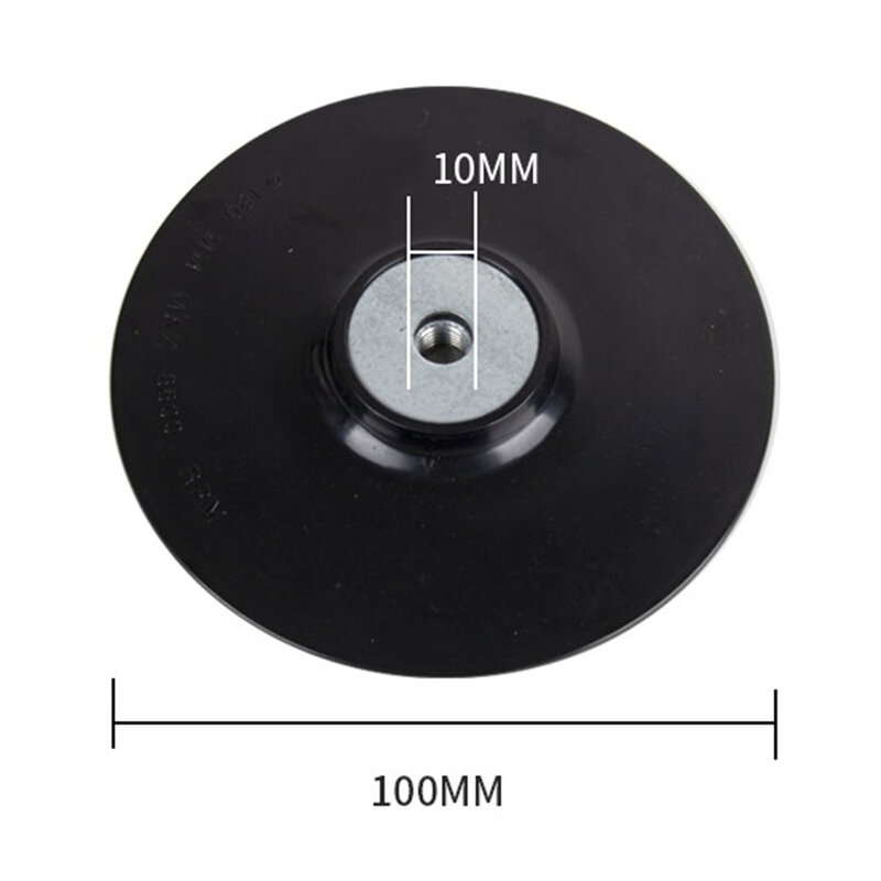4Inch 100mm Rubber Backing Pad M14 Thread For Fibre Sanding Disc Angle Grinder Woodworking Steel Paper Grinding Disc Tray
