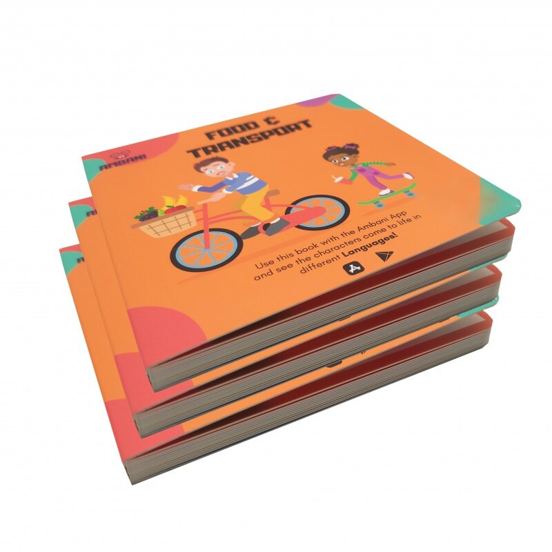 Libros de cartón personalizados de China para bebés y niños, servicio de impresión, libro de tablero para niños