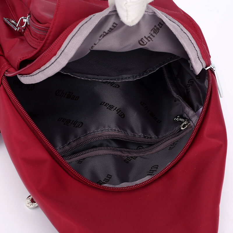 Mini sac à dos en nylon Oxford pour femme, sac à bandoulière, sac de poitrine, utilisation pour les touristes, polyvalent, décontracté, toile imperméable, initié