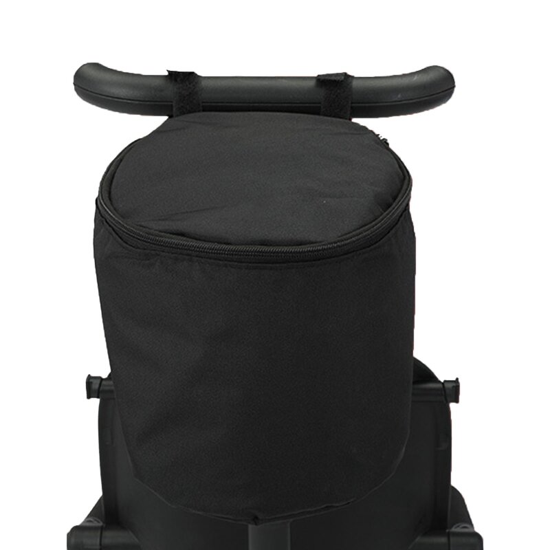 Сумка для детской коляски, портативный подвесной органайзер для хранения с крышкой и молнией QX2D
