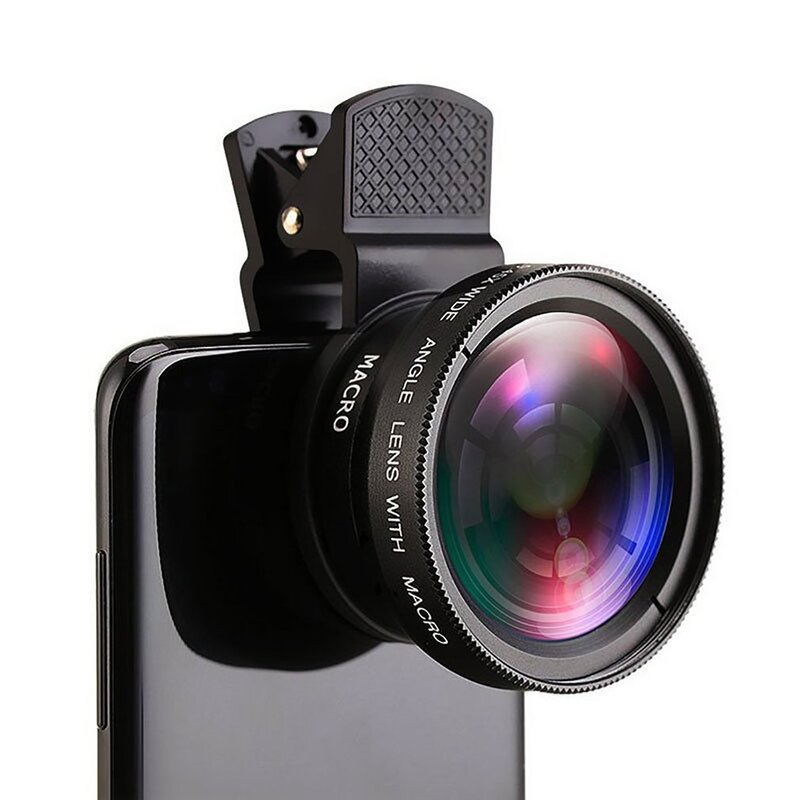 Objectif de téléphone portable canonique Microtee, objectif grand angle 0,45X, caméra Partenaires HD 12,5X, universel pour iPhone, Android, 2