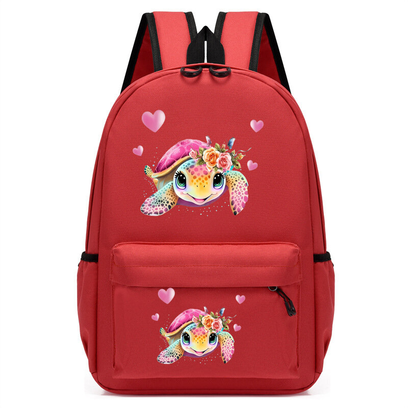 Plecak dla dzieci akwarela żółwiem morskim dziewczynka plecak plecak do przedszkola dzieci Anime Cartoon Girl bookback podróżne torby szkolne