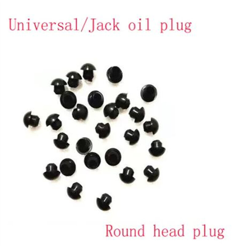 10 buah Universal Jack hidrolik Horizontal Vertikal steker minyak kepala Plug karet nozel segel minyak aksesoris perbaikan