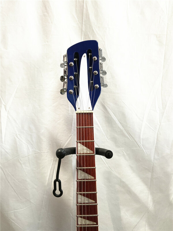 Kustom Kiri Tangan Hitam 6 String Gitar Listrik Putih Penjaga Piring Jembatan Tetap Dapat Disesuaikan Gratis Pengiriman