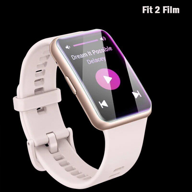 Film hidrolik untuk JAM huawei fit 2 Aksesori jam tangan pintar 9D penutup pelindung layar pelindung Ultra tipis untuk JAM huawei pas