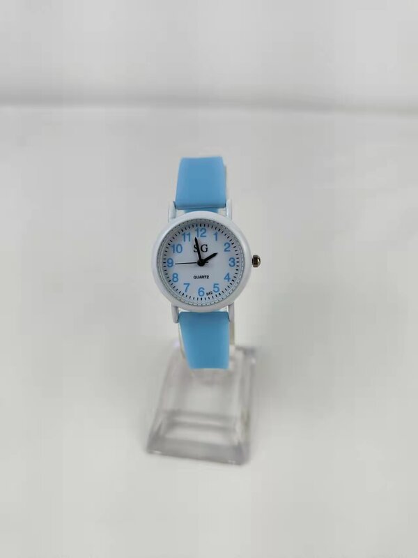 Nowy Luminous silikonowy śliczny czysty cyfrowy zegarek dla dzieci dziewczyna fluorescencyjny styl Harajuku galaretki zegarek kwarcowy
