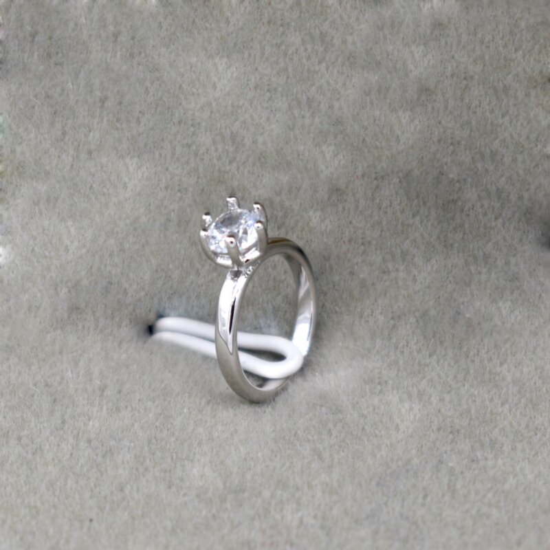 Детские кольца K5DD с кристаллами, милые белые кольца ангела для новорожденных, легко носить реквизит для фотосессии
