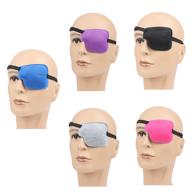 Maska na oczy dla dorosłych dzieci Strabismus trening oczu z wzorem pojedynczego oka Patch Cover regulowany Eyeshade wypełniony Strabismus Eye Training