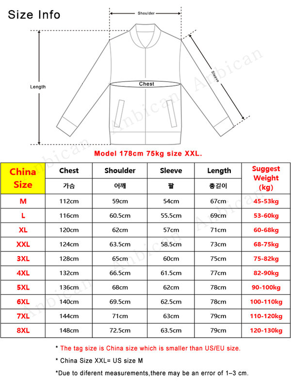 2023 New Winter Men's Parkas Thick Warm Casual Reversible Jacket Full Zip Hooded Windbreaker Padding Thermal Coat Plus Size 8XL
