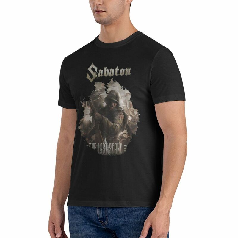 Heavy Metal The Last Stand maglietta da uomo S-SABATON Band Vintage Tees manica corta girocollo T-Shirt cotone Idea regalo abbigliamento