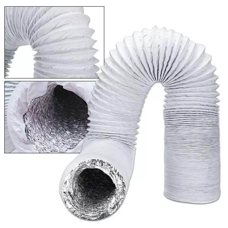 3 Meter Exhaust Pipe Flexible Air Conditioner Spare Parts Exhaust Pipe Vent Hose Outlet 150mm Ventilation Duct Vent Hose