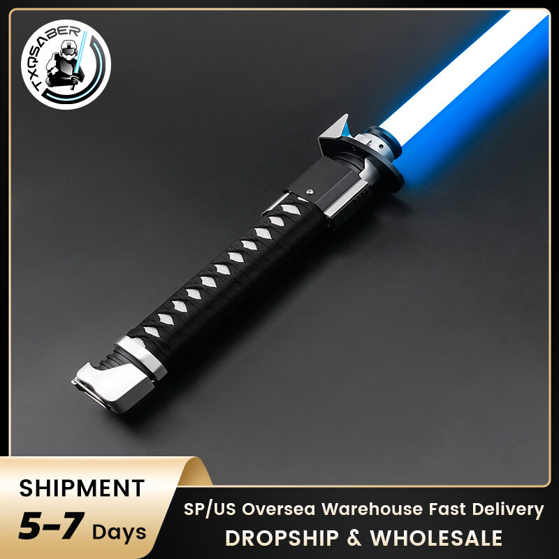 TXQSABER Neo Pixel Lightsaber Ronin SNV4 Proffie Smooth Swing Heavy Dueling Lightsaber Blaster Metal Cosplay Gift Jedi  Toys