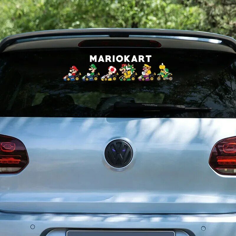 Super Mario Cartoon Stickers Toy Anime Peripheral Car Scratch Occlusion Reflective Stickers Children's Bedroom Stickers Toy Gift