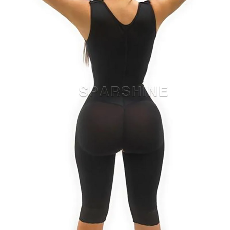 Fajas Colombianas 고압축 복부 컨트롤 슬리밍 바디수트, 전면 후크 아이 허리 트레이너, 엉덩이 리프터 보정속옷
