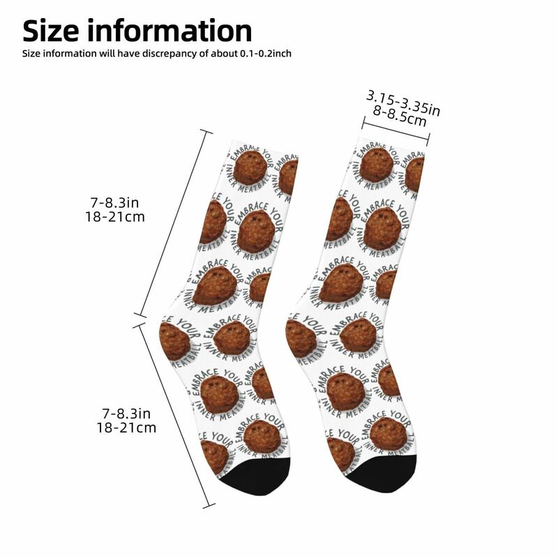 Meatball Socks Harajuku High Quality Stockings All Season Long Socks Accessories for Unisex Gifts
