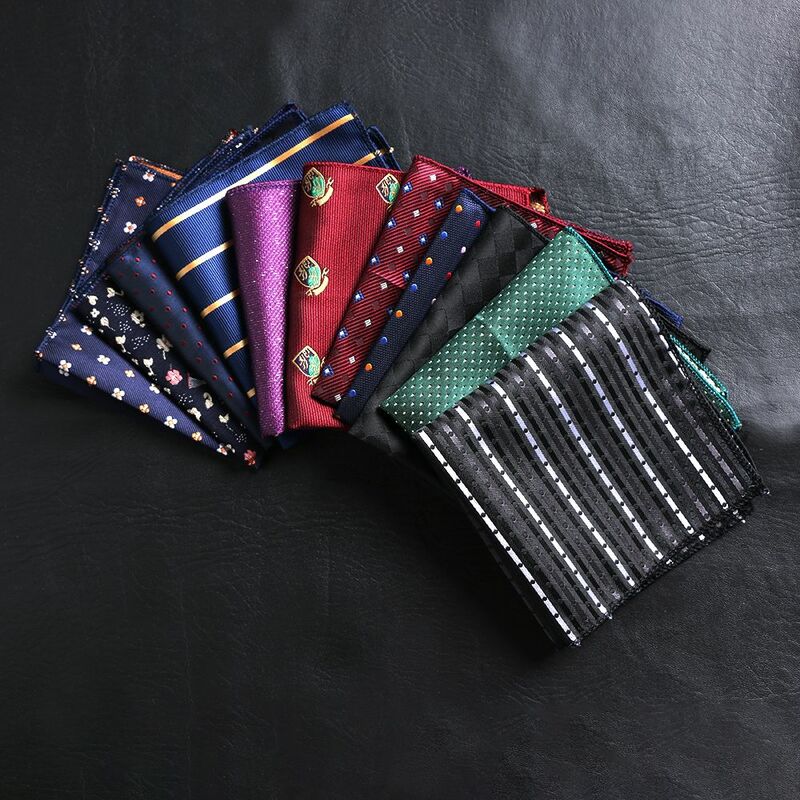 Pañuelo informal de satén para hombre, pañuelo bordado de Cachemira, toalla de pecho