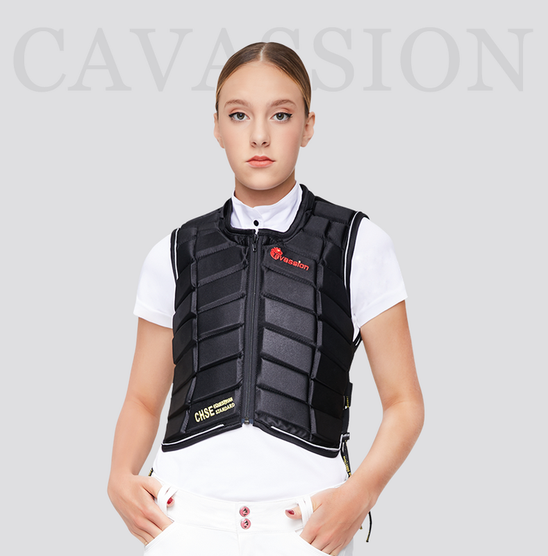 Protetor de corpo de equitação unissex espesso, colete equestre, 1,5 cm, armadura equina para homens e mulheres, proteção equestre