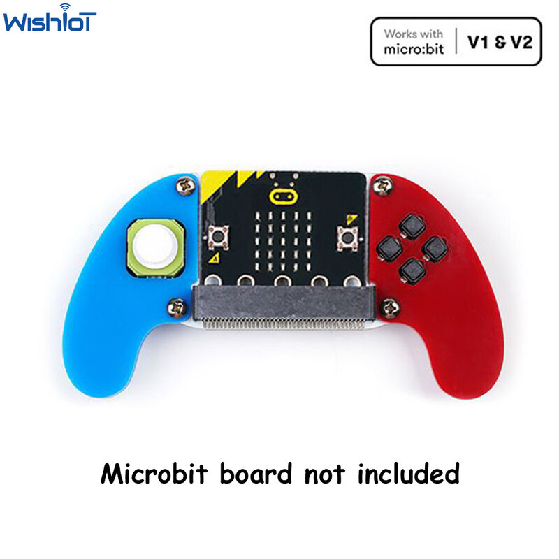 ELECFREAKS Micro:bit Joystick elektronik: bit V2 Kit casing akrilik papan permainan pengontrol konsol Microbit mendukung Makecode
