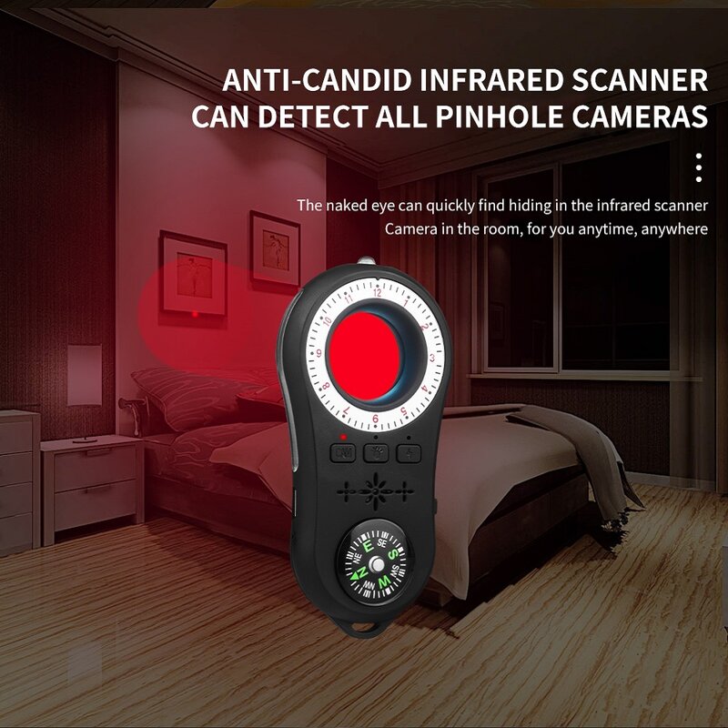 S100 Camera Detectie Hotel Anti-Sneak Anti-Afluisteren Anti Camera Detector Gps Gms Zoeker Tracker Scanner Infrarood Detector