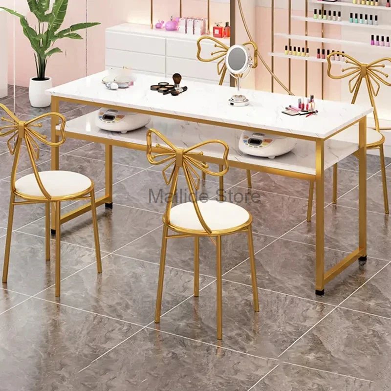 Японские простые маникюрные столы, искусственная мебель для салона красоты, одиночный двойной Маникюрный Стол