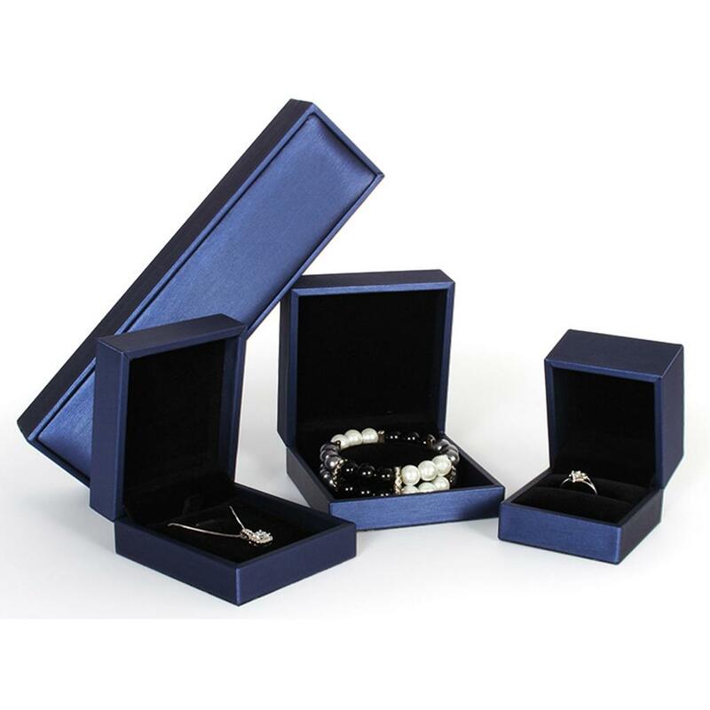 Caja de almacenamiento de PU, estuche multifuncional, contenedor de pulsera, soporte de anillo