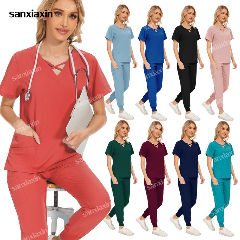 Multicolor Dental Surgery Uniforms Beauty Spa Lab Pharmacy Workwear Nurse Uniforms Hospital Doctor Workwear Medical Scrubs Sets