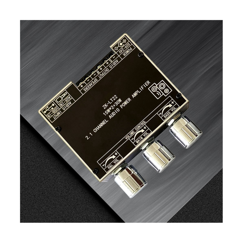ZK-LT22 5.1 płyta wzmacniacz mocy Bluetooth podwójna 15W 2.1 panel wzmacniacza kanałowego z subwooferem 30W dla głośnik