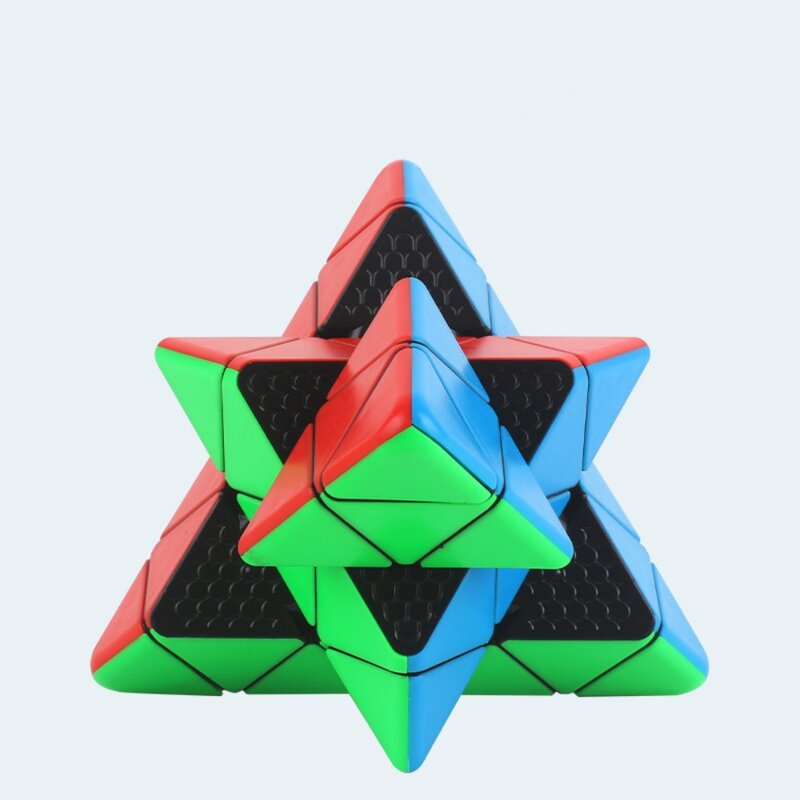 Yuxin Little Magic 4x4 piramida magiczna kostka prędkości bez naklejek profesjonalna prędkość zabawki edukacyjne mała magiczna piramida Cubo