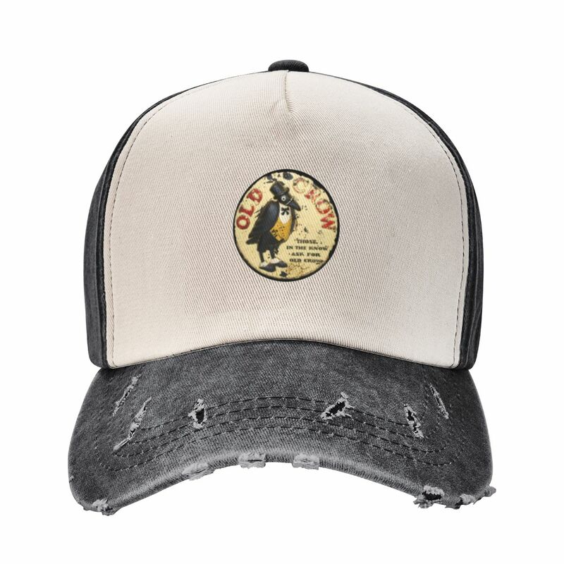 قبعة بيسبول للرجال والنساء ، ويسكي بوربون الغراب القديم ، إعلان كلاسيكي 404 ، قبعة عسكرية ، قبعات سوداء للشمس