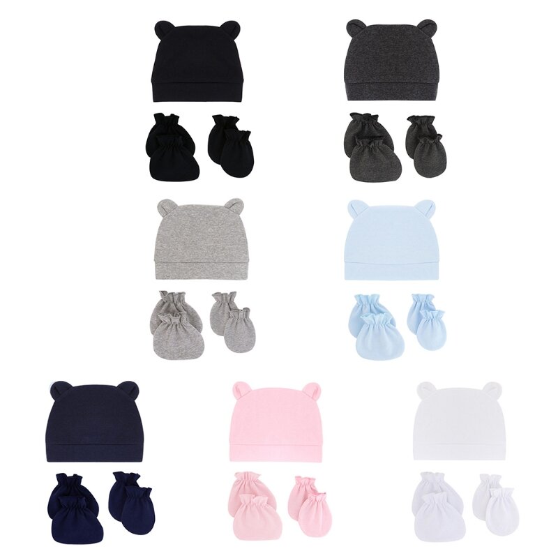 Baby Hats Newborn for Girls Baby Infant Beanie Caps for 0-6 Months Infants Newborn Hospital Hat Cotton Baby Accessories